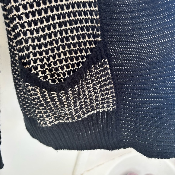 JACK Black and White Women's Open Cardigan Small Academia Whimsigoth - Picture 3 of 8